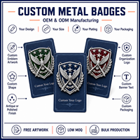 Badges en émail personnalisés en forme d'aigle, épingles de revers en métal plaqué argent, design patriotique, cadeau d'affaires