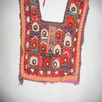 Robe Abaya ample pour femme, style ethnique vintage, en coton léger et respirant, pour automne/printemps, avec encolure afghane baloch et détails miroir