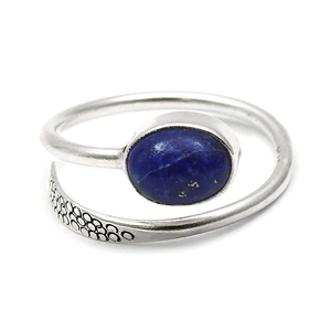 Genuine Blue <b>Lapis</b> Gemstone <b>Rings</b> Handmade Solid 925 Sterling Silver Fine Fashionable Trendy Jewelry Eternity Vermeil <b>Rings</b> OEM - Product Image 1