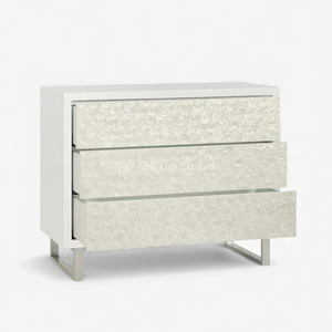 Modern Mother of Pearl <b>Cabinet</b> Handmade Shell Inlay Elegant Storage Furniture for <b>Living</b> <b>Room</b> Home Decor - Product Image 2