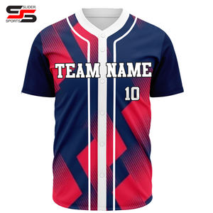 Maillot de baseball pour jeunes en tissu polyester 100% sublimé, logo personnalisable, prix d'usine - Product Image 1