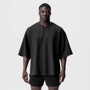 Streetwear surdimensionné en coton personnalisé, coupe ajustée, T-shirts pour hommes de haute qualité à imprimer avec une mode urbaine confortable - Product Image 1