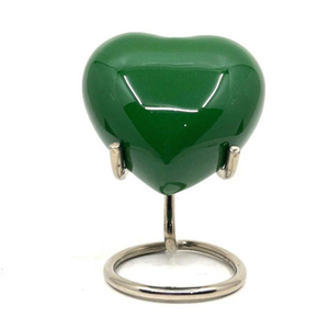 Logo personnalisé de qualité supérieure meilleure vente d'urnes funéraires en métal urnes de crémation urnes de crémation en aluminium coeur d'Inde - Product Image 1