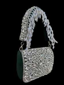 Nouvelle arrivée superbe main en relief perle lourde et pierre travail multicolore nuptiale soirée sacs à main femmes sac à main lourd sac à bandoulière - Product Image 2