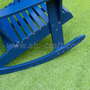 Silla de patio de madera Adirondack de alta calidad para ocio al aire libre capacidad de oscilación llamativa Muebles de Jardín perfectos - Product Image 3