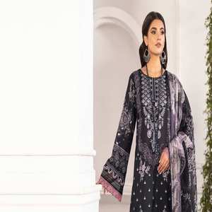 Ramsha Volume Mashaal Collection de mariage de luxe 3 pièces pour femmes Costumes traditionnels en mousseline de soie Broderie lourde Pelouse pakistanaise indienne - Product Image 6