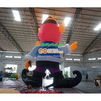 Danseur gonflable d'air de mascotte de chef de garçon d'agitant de main pour la publicité efficace de restaurant