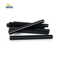 Agrafeuse robuste 425K en acier à haute teneur en carbone noir, antirouille, pour moustiquaires, chaises en rotin et meubles - Vente en gros