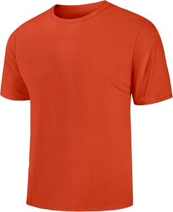 T-shirt à col rond 100% coton à séchage rapide pour homme T-shirt léger à col rond avec conception d'épaule tombante - Product Image 1