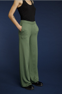 100% donna in lana Merino due pezzi Casual camicia invernale maniche lunghe a palloncino <span class=keywords><strong>pantaloni</strong></span> <span class=keywords><strong>con</strong></span> spacco laterale morbido <span class=keywords><strong>con</strong></span> <span class=keywords><strong>tasche</strong></span> <span class=keywords><strong>laterali</strong></span> - Product Image 4