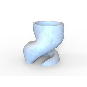 Maceta de cerámica ligera ecológica con estampado 3D de estilo moderno, forma de Color personalizada para uso en interiores/exteriores, pequeña y única - Product Image 3