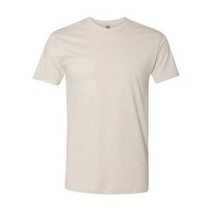 Camisetas de cuello redondo de algodón para hombre, Camiseta básica de poliéster/algodón de manga corta suave/camisetas de cuello redondo CVC unisex - Product Image 5