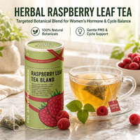 Tisane personnalisée à marque privée pour la fertilité féminine, mélange de feuilles de framboisier rouge, équilibre hormonal pour femmes