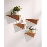 Étagère de présentation modulaire suspendue à cube ouvert en bois massif de luxe placage de chêne système de stockage intégré appartement sur mesure Ramadan