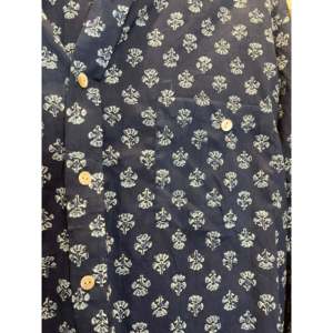 Camisa de Algodón Popelín con Estampado Floral para Hombre, Corte Holgado, Estilo Casual Diario con Decoración de Botones, Tallas XS a XL, para Otoño y Primavera - Product Image 2