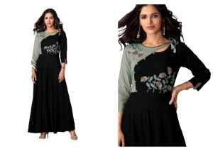 ชุดปาร์ตี้สวมใส่ชุด kurti ยาวสวยโดย fabzone ขายส่ง - Product Image 3