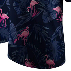 Camiseta Deportiva Sublimada con Estampado de Flamenco Personalizado, Azul Marino y Rosa, Nombre del Equipo y Número, Ropa Deportiva Transpirable - Product Image 6