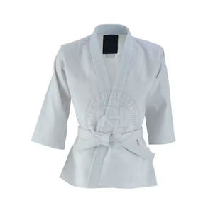 Uniforme de Karate deportivo de alta fabricación de calidad superior para adultos Mangas largas con logotipo frontal personalizado Posición Ropa de artes marciales - Product Image 6