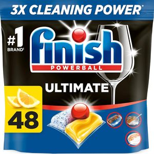 ฟินิช อัลติเมท อินฟินิตี้ ชายน์ เม็ดล้างจาน กลิ่นเลมอน 48 เม็ด - Product Image 1
