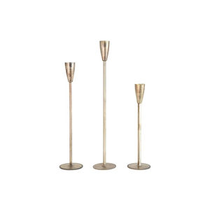 Bougeoir en métal poli pour la décoration de salon moderne bougeoir en métal artisanal pour un style de maison élégant - Product Image 1