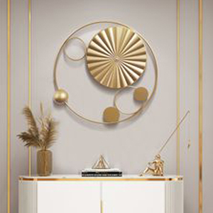 Fabulosa placa de aluminio en colgador decoración de pared con diseño desigual oro boda fiesta pared arte pared acentos artesanías a granel - Product Image 2