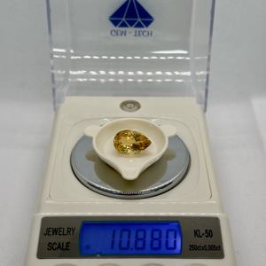 Pierre de citrine naturelle exclusive coupe poire en gros pour la fabrication de bijoux pierres précieuses en vrac du Sri Lanka - Product Image 3