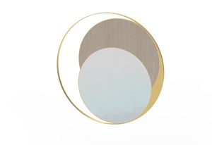 Espejo de marco de metal ligero moderno, pieza llamativa funcional y artística para uso decorativo, fácil de colgar - Product Image 6