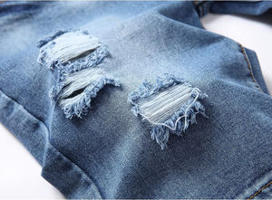 Shorts de Mezclilla para Hombre al por Mayor, de Alta Calidad, de Algodón Sólido Elástico, de Cintura Alta, Transpirables, Ecológicos y Ligeros - Product Image 3