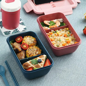<b>Lunch</b> <b>Box</b> Container with Dividers and Cutlery, Portable - Assorted Colors - Product Image 6