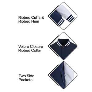 Veste universitaire de style streetwear OEM, personnalisée, brodée, en coton, devant, pour le printemps et l'hiver, boutons-pression - Product Image 4