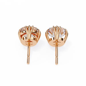 Boucles d'oreilles en or 18 carats et diamants, élégantes et luxueuses - Product Image 5