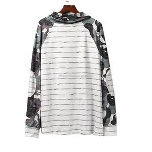 Sudadera con capucha de forro polar para mujer, estilo casual, con cuello tipo bufanda, cordón ajustable, diseño de camuflaje con empalmes, bordado 3D, mangas cortas y bolsillos, corte holgado - Product Image 4