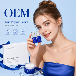 เซรั่มบำรุงผิวหน้าบลูคอปเปอร์เปปไทด์ บรรจุภัณฑ์แบบกำหนดเอง รับผลิตแบบ OEM ODM แบรนด์ส่วนตัว ผู้จัดจำหน่ายเอสเซนส์เพิ่มความชุ่มชื้น - Product Image 3
