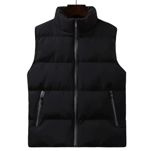 Chaleco Acolchado con Capucha Verde Unisex, Cuello Alto, Cierre de Cremallera, Impermeable, Cortavientos, Transpirable, Chaqueta Casual de Invierno, Color Sólido - Product Image 4