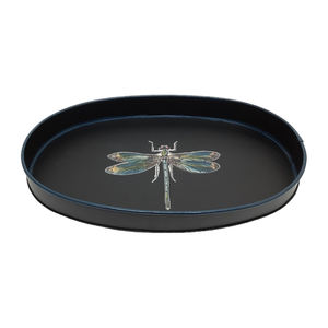 Bandeja DE SERVICIO DE METAL redonda elegante moderna con acabado dorado hecho a mano para restaurantes, hoteles, bandejas de mesa para servir alimentos - Product Image 2