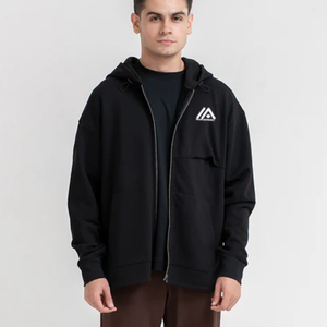 Sudadera con Capucha Esencial para Hombre, a la Moda, Cómoda, Ecológica, Personalizable, Mezcla de Algodón y Poliéster, para Otoño - Product Image 5