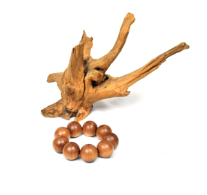 Wholesale Unisex 20 mm Sandalwood tiger <b>beads</b> <b>bracelet</b> for New year - Product Image 2