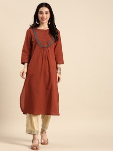 Colección de Kurtis de Algodón con Bordado Floral de Diseño Moderno, Elegantes y Festivos para el Verano, Moda Femenina al por Mayor - Product Image 6
