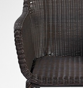 Mobilier d'extérieur en osier contemporain en rotin Chaise Patricia confortable pour terrasse, loisirs ou salle à manger pour le salon - Product Image 3