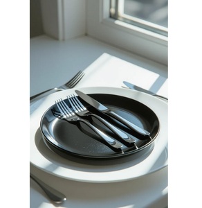 Couverts en acier inoxydable finition argentée, design emblématique avec éclat radieux parfait pour les tables royales et les maisons modernes - Product Image 3