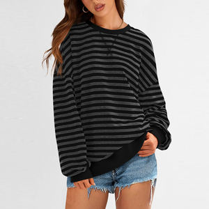 Sweatshirts décontractés à col rond surdimensionnés pour femmes, design luxueux, pull surdimensionné pour filles - Product Image 4