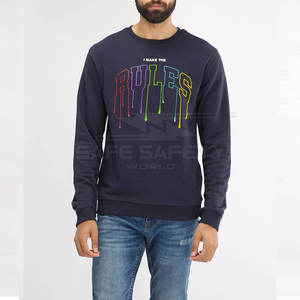 Sweat-shirts d'hiver décontractés pour hommes, best-sellers, chauds, confortables, en polaire respirante, mélange polyester/coton, pour une utilisation en extérieur - Product Image 4