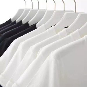 Camisetas de Algodón de Bambú de 190 GSM, Interlock, al por Mayor, Camisetas para Hombre, Mujer, Unisex, Fabricantes de Ropa, Impresión Personalizada, Bordado - Product Image 3