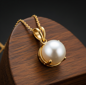 Cadena delicada de Plata de Ley 925 al por mayor colgante redondo de perlas naturales de agua dulce bohemias colgantes de moda de cristal curativo - Product Image 4