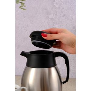 Gobelet isotherme en acier inoxydable gris de 2 litres 1200P avec isolation de 8 heures pour l'eau chaude/froide et le thé, lavage à la main uniquement - Product Image 5