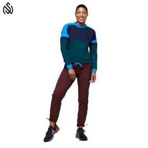 Ropa de calle, sudadera para mujer, ropa informal, sólido, 100% de algodón, transpirable, ligero, cuello redondo, manga larga, logotipo personalizado - Product Image 2