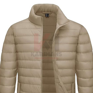 Insulated Lightweight Winter Puffer Jacket Men Warm Cozy <b>Bubble</b> <b>Coat</b> Cold Weather Custom Colors Embroidery Screen Printing OEM - Product Image 2