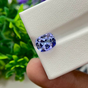 แผ่นรองจานสีฟ้าแทนซาไนต์ธรรมชาติแผ่นอัญมณีทรงหลวมสำหรับทำเครื่องประดับจากร้านขายอัญมณี - Product Image 4