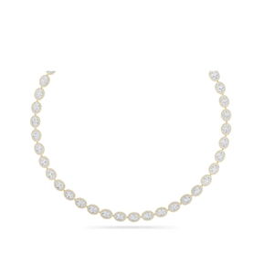 สร้อยโชคเกอร์เพชรรูปวงรีสำหรับร้านค้าที่กำลังมาแรงเหมาะสำหรับงานแต่งงานและงานพิเศษที่มีรูปลักษณ์ที่ดีงาม - Product Image 1