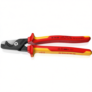 Tijeras para Cables KNIPEX 95 18 225 StepCut XL, Tijeras Aislantes con Certificación VDE y Corte Gradual de 225 mm, Producto Knipex - Product Image 3